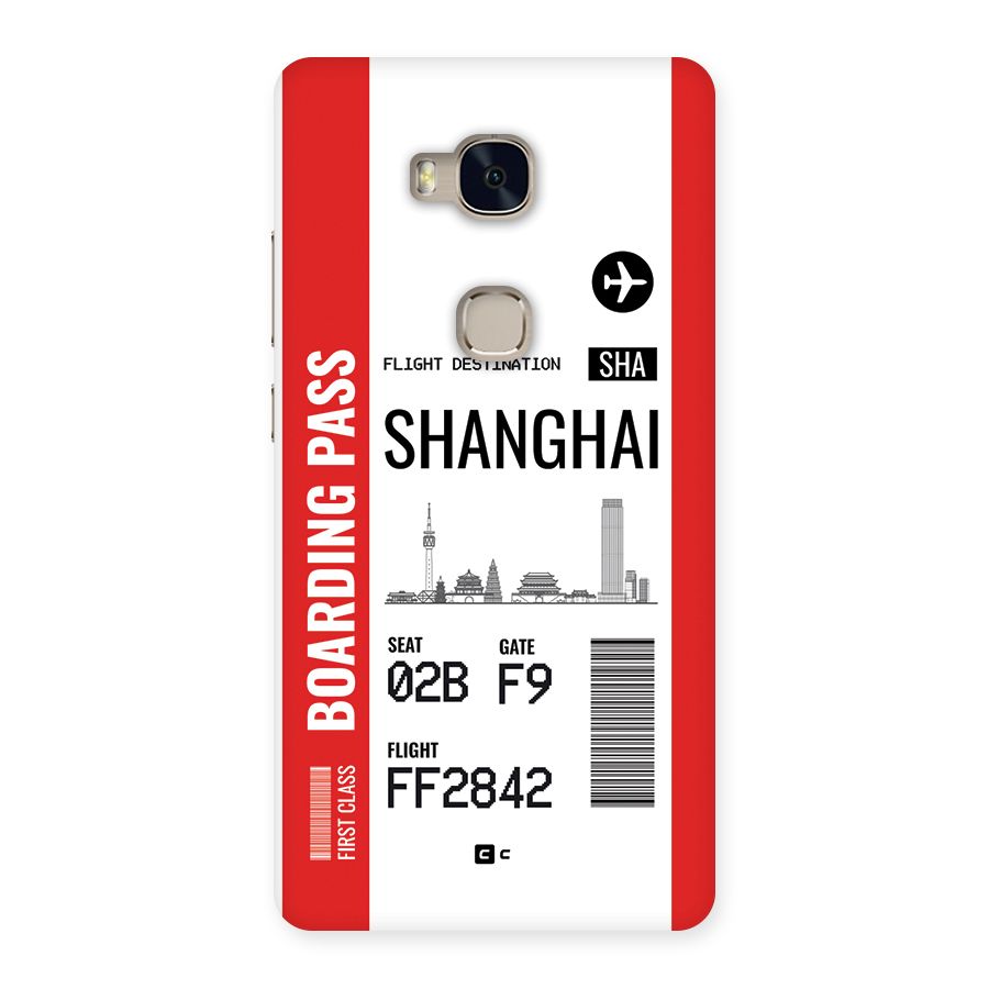 Shanghai Boarding Pass Back Case for Honor 5X