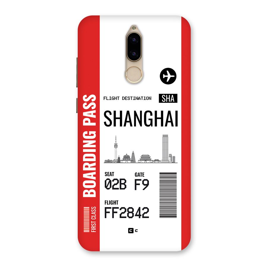 Shanghai Boarding Pass Back Case for Honor 9i