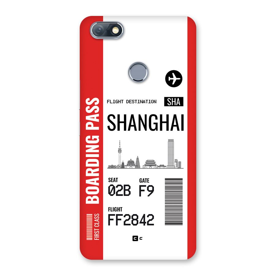 Shanghai Boarding Pass Back Case for Infinix Note 5