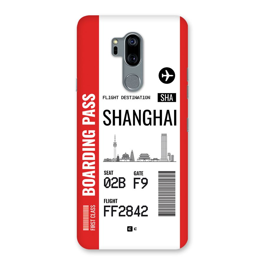 Shanghai Boarding Pass Back Case for LG G7