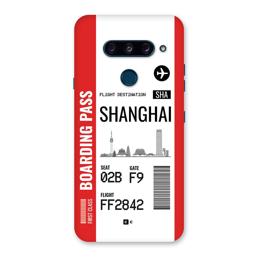 Shanghai Boarding Pass Back Case for LG  V40 ThinQ