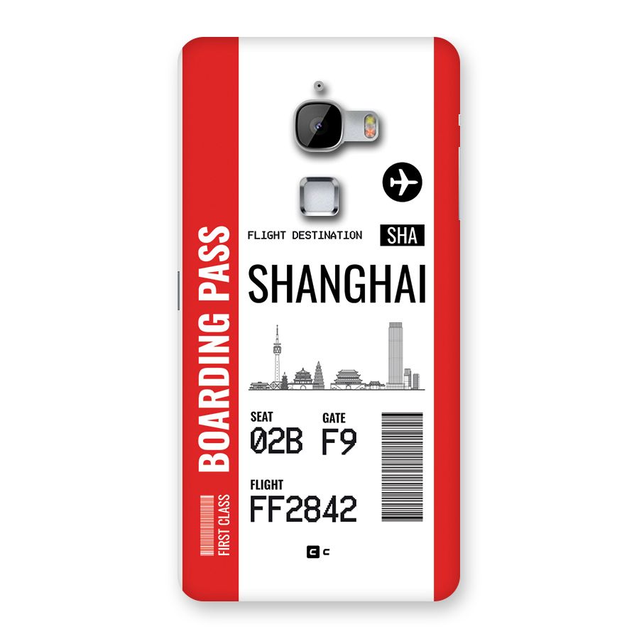 Shanghai Boarding Pass Back Case for LeTV Le Max