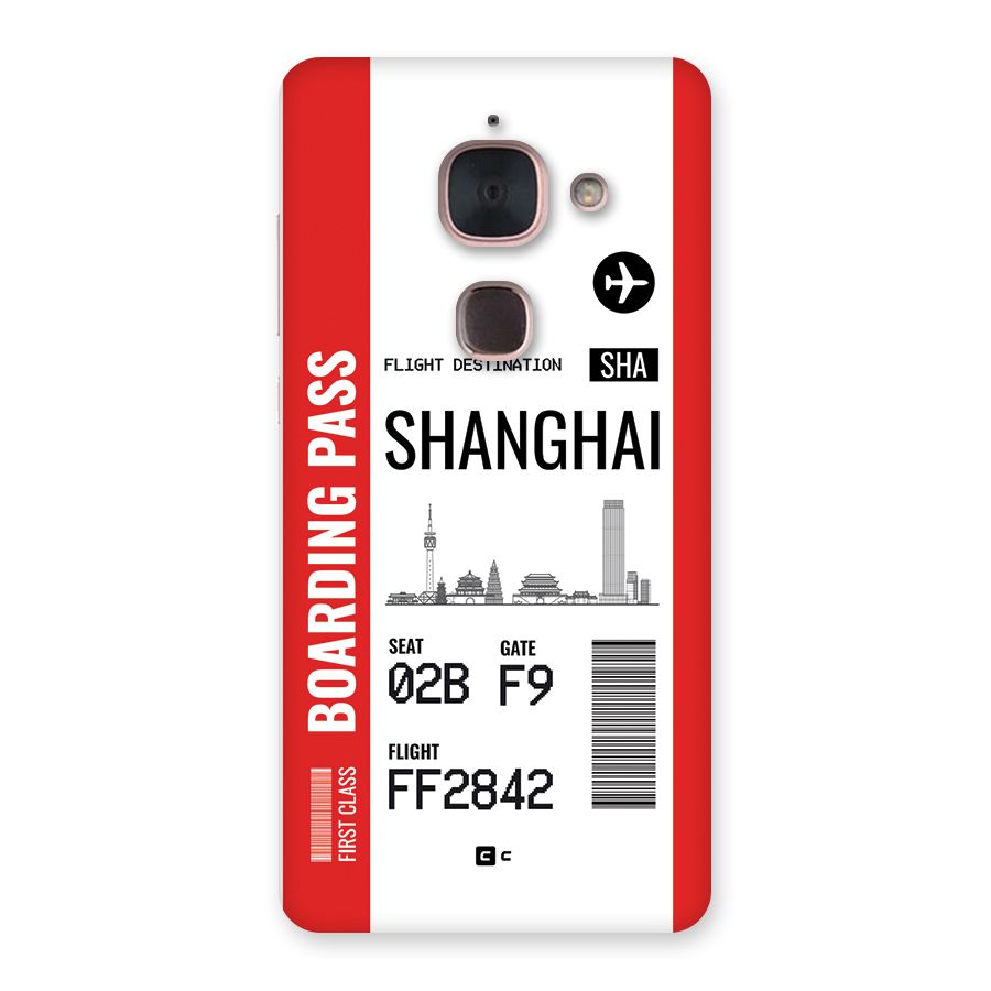 Shanghai Boarding Pass Back Case for Le Max 2