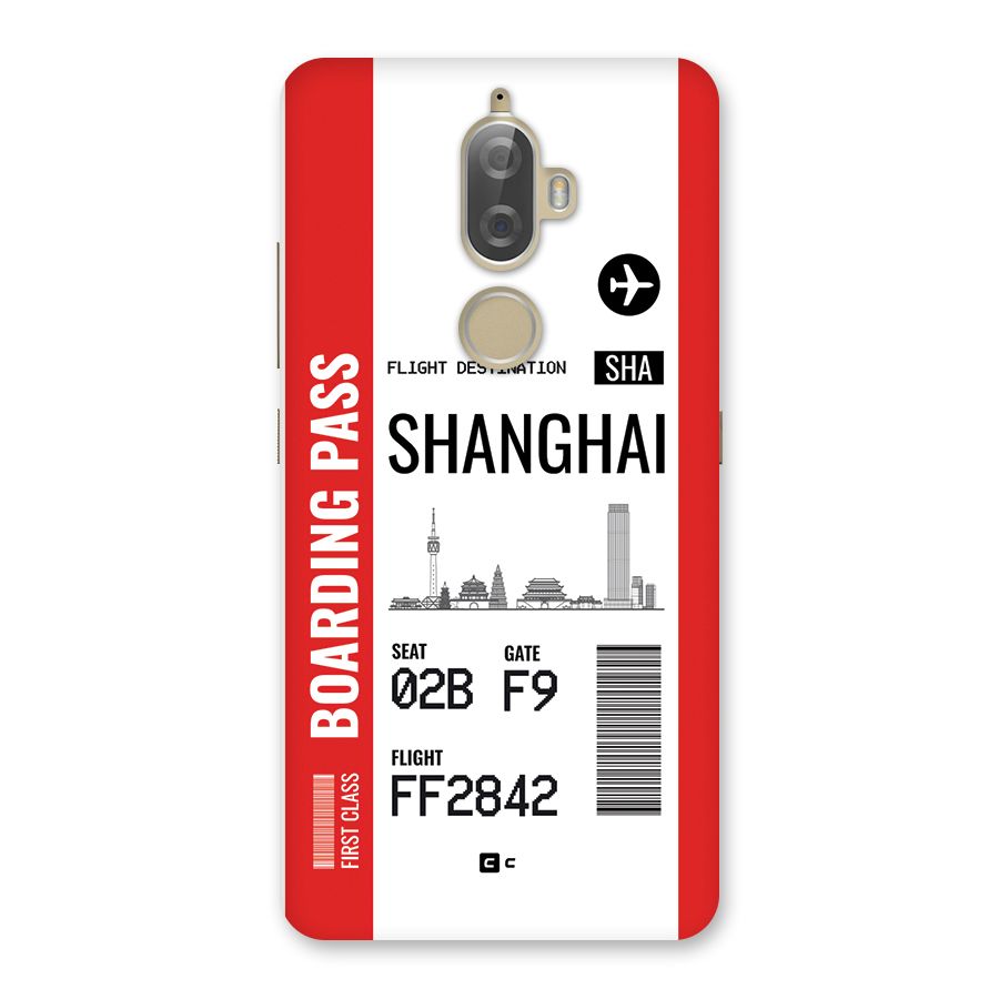 Shanghai Boarding Pass Back Case for Lenovo K8 Plus