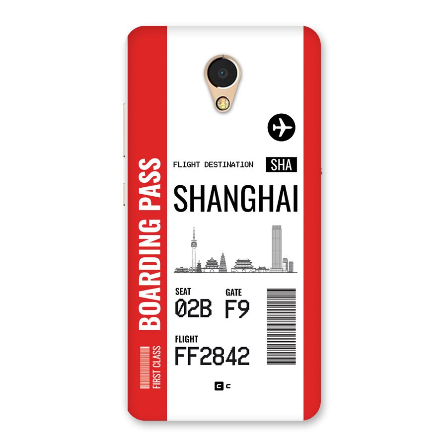 Shanghai Boarding Pass Back Case for Lenovo P2