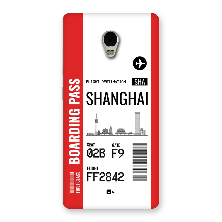 Shanghai Boarding Pass Back Case for Lenovo Vibe P1