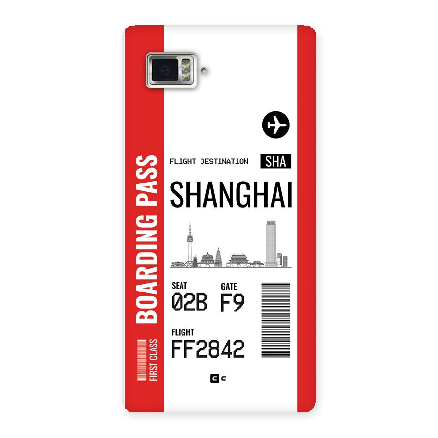 Shanghai Boarding Pass Back Case for Lenovo Vibe Z2 Pro K920
