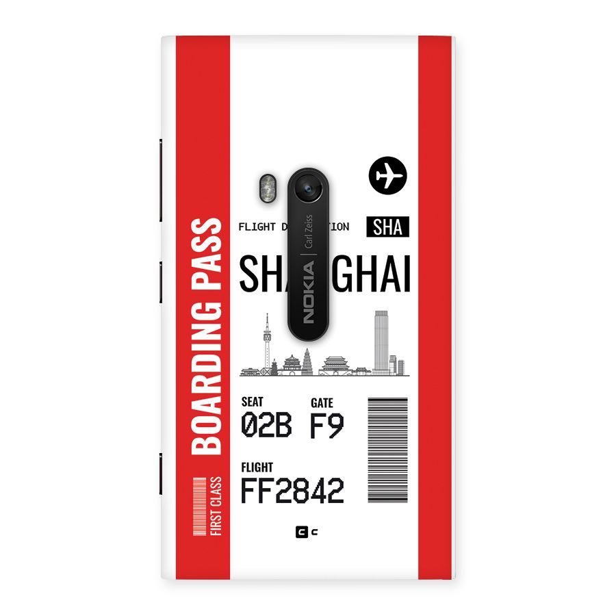 Shanghai Boarding Pass Back Case for Lumia 920