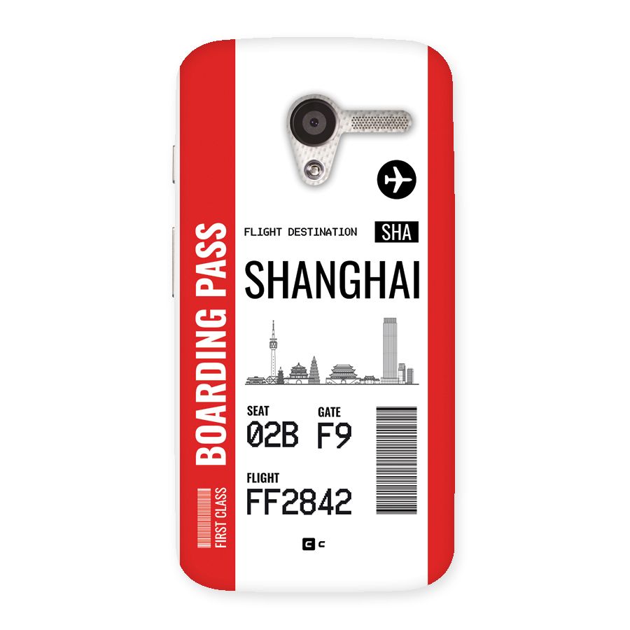 Shanghai Boarding Pass Back Case for Moto X