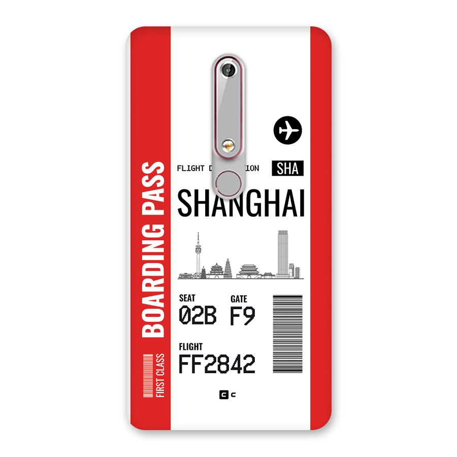 Shanghai Boarding Pass Back Case for Nokia 6.1