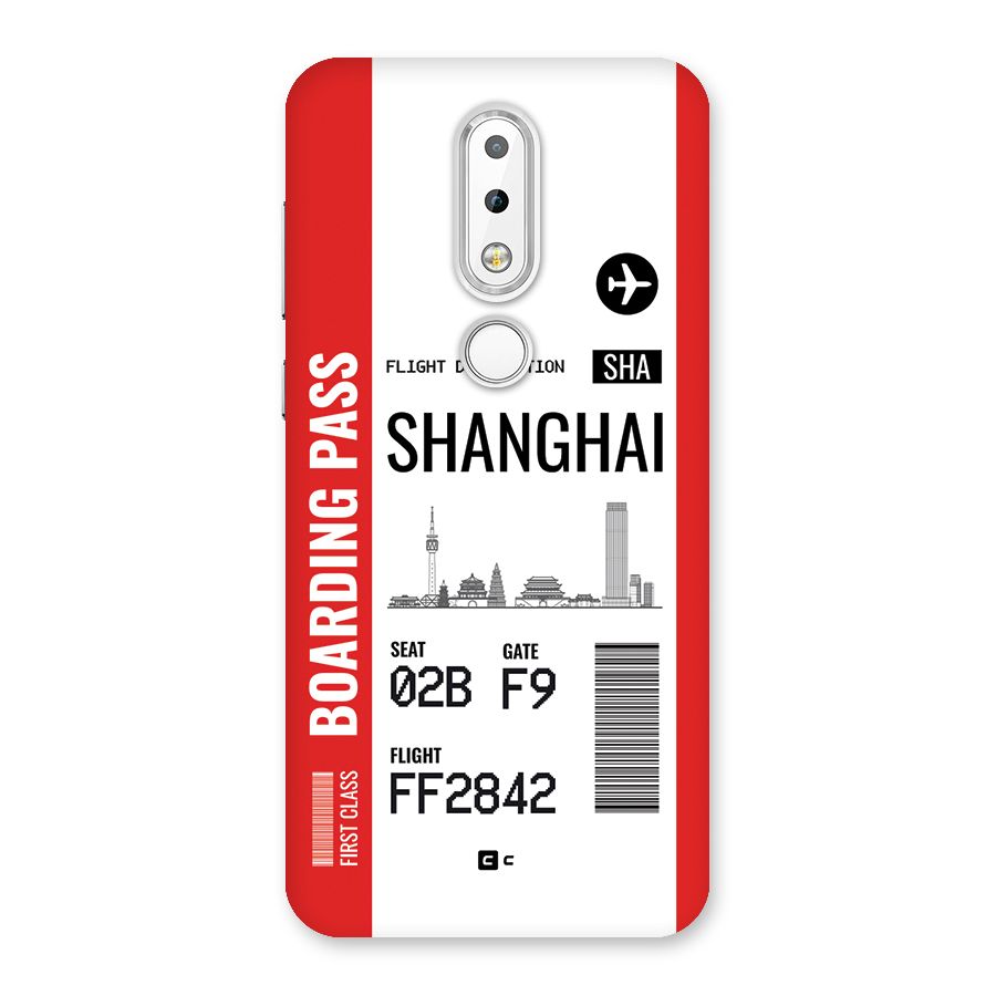 Shanghai Boarding Pass Back Case for Nokia 6.1 Plus