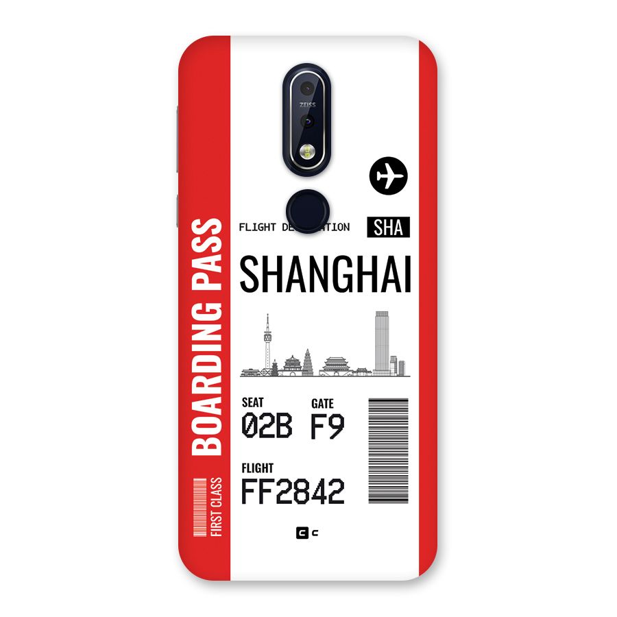 Shanghai Boarding Pass Back Case for Nokia 7.1