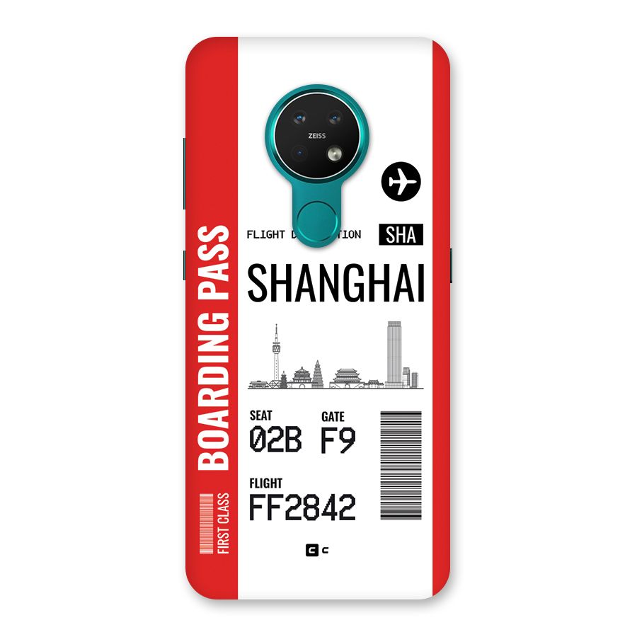 Shanghai Boarding Pass Back Case for Nokia 7.2