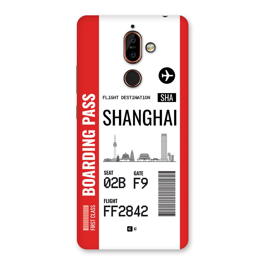 Shanghai Boarding Pass Back Case for Nokia 7 Plus