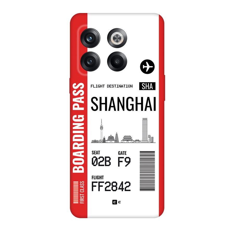 Shanghai Boarding Pass Back Case for OnePlus 10T