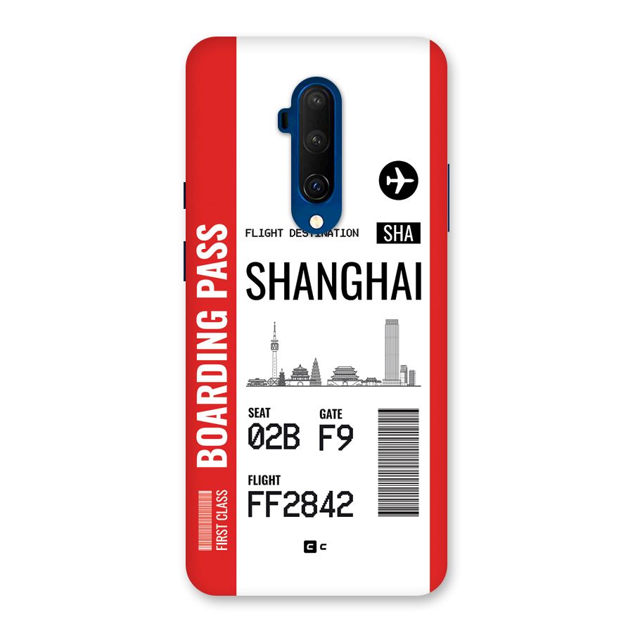 Shanghai Boarding Pass Back Case for OnePlus 7T Pro