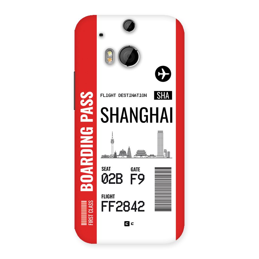 Shanghai Boarding Pass Back Case for One M8