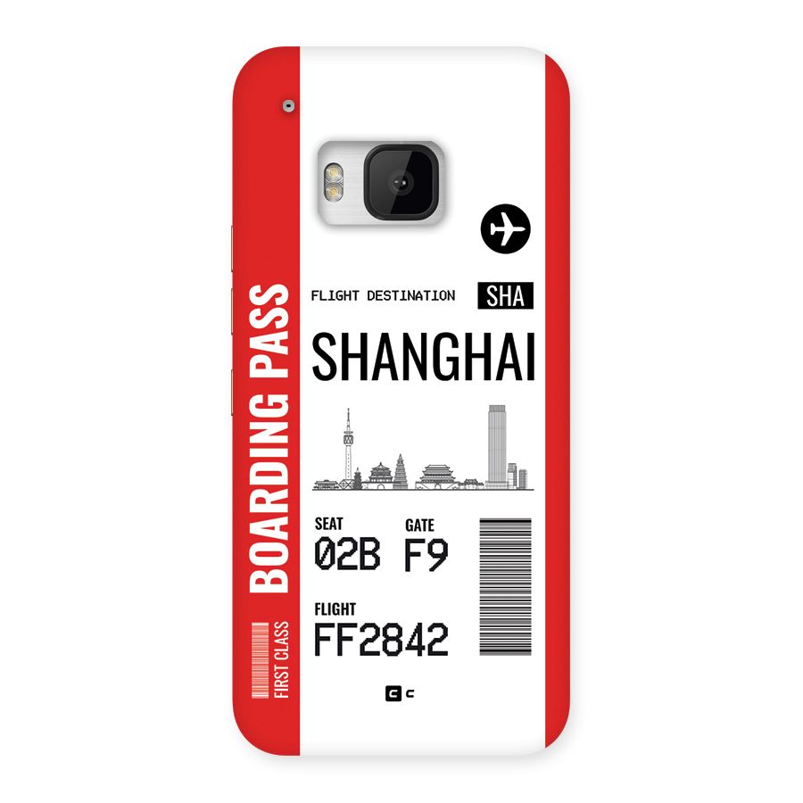 Shanghai Boarding Pass Back Case for One M9