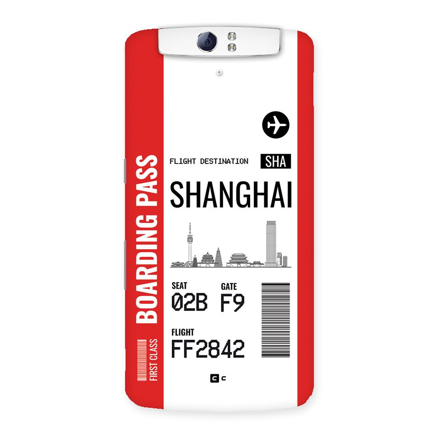 Shanghai Boarding Pass Back Case for Oppo N1
