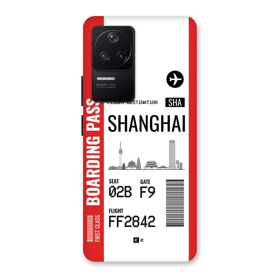 Shanghai Boarding Pass Back Case for Poco F4 5G