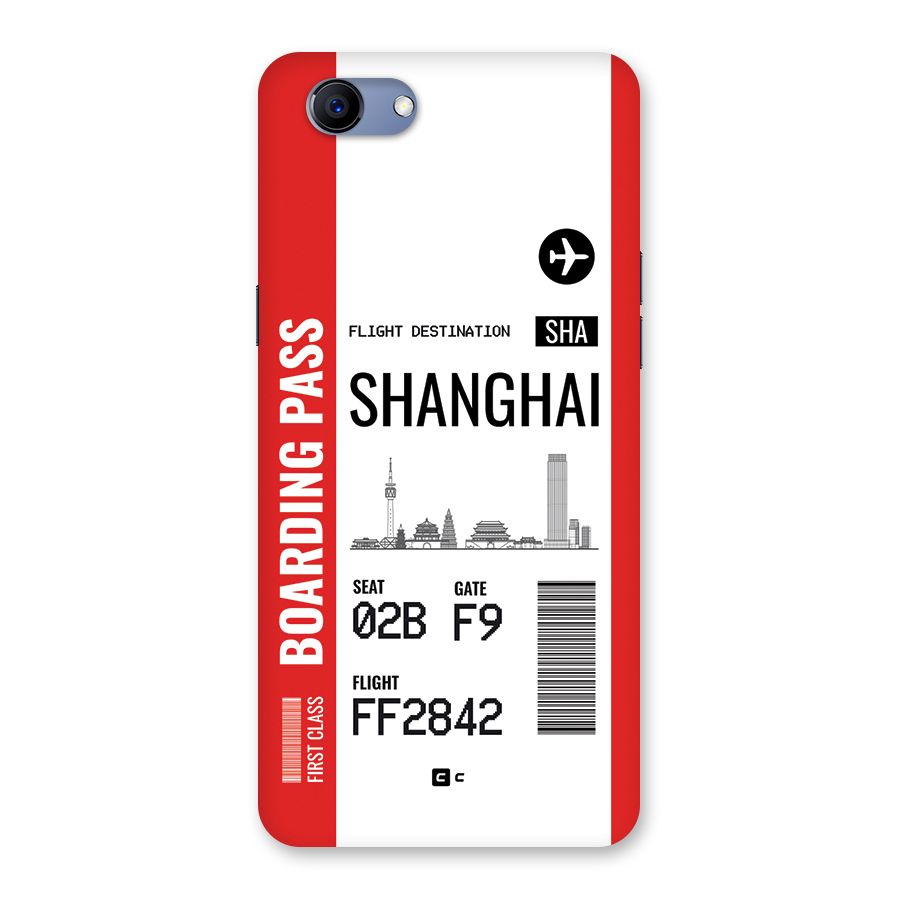 Shanghai Boarding Pass Back Case for Realme 1