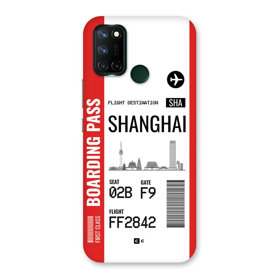 Shanghai Boarding Pass Back Case for Realme 7i