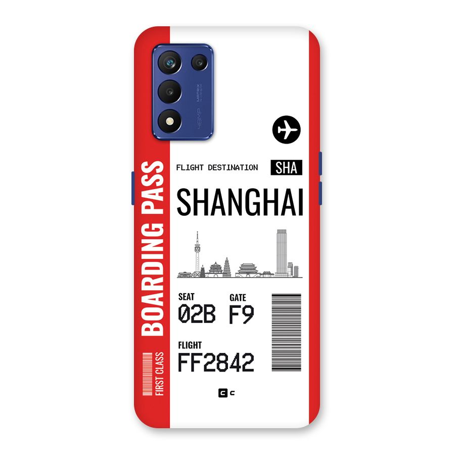 Shanghai Boarding Pass Back Case for Realme 9 5G Speed