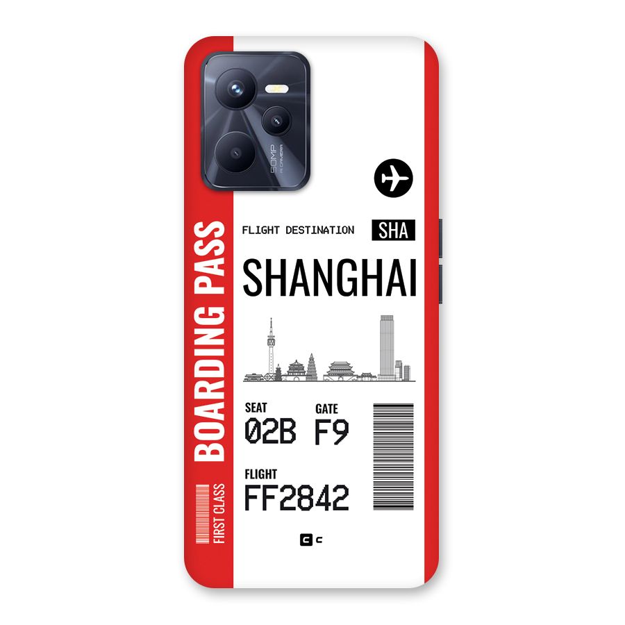 Shanghai Boarding Pass Back Case for Realme C35