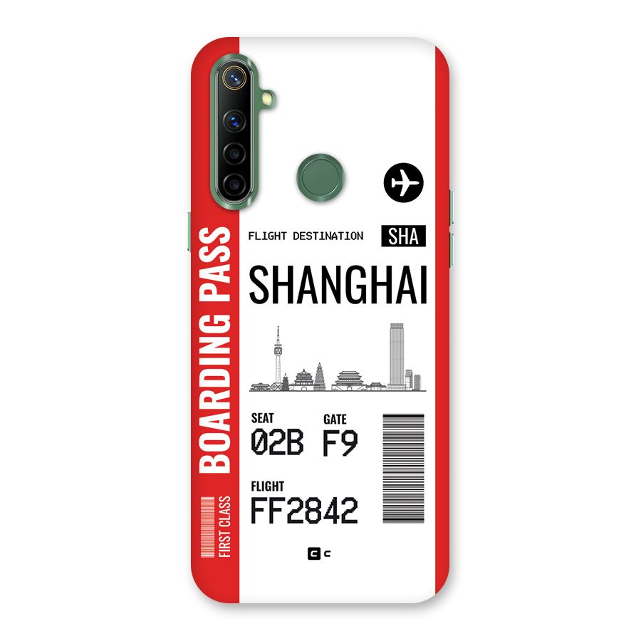 Shanghai Boarding Pass Back Case for Realme Narzo 10