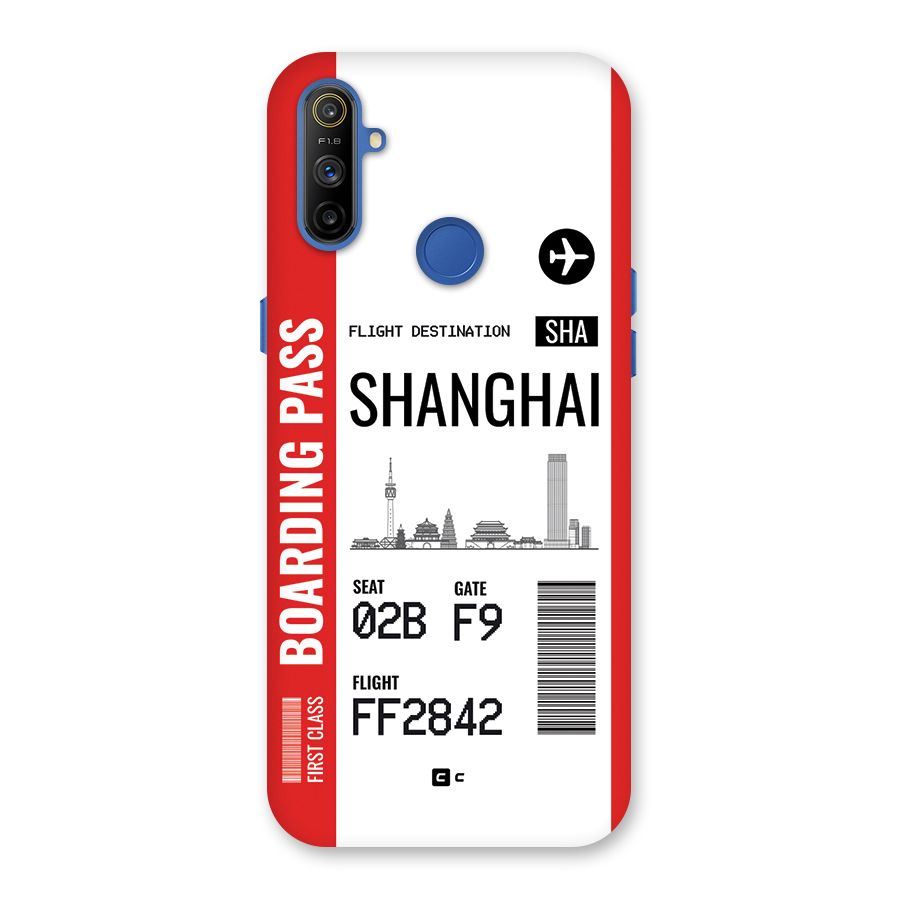 Shanghai Boarding Pass Back Case for Realme Narzo 10A