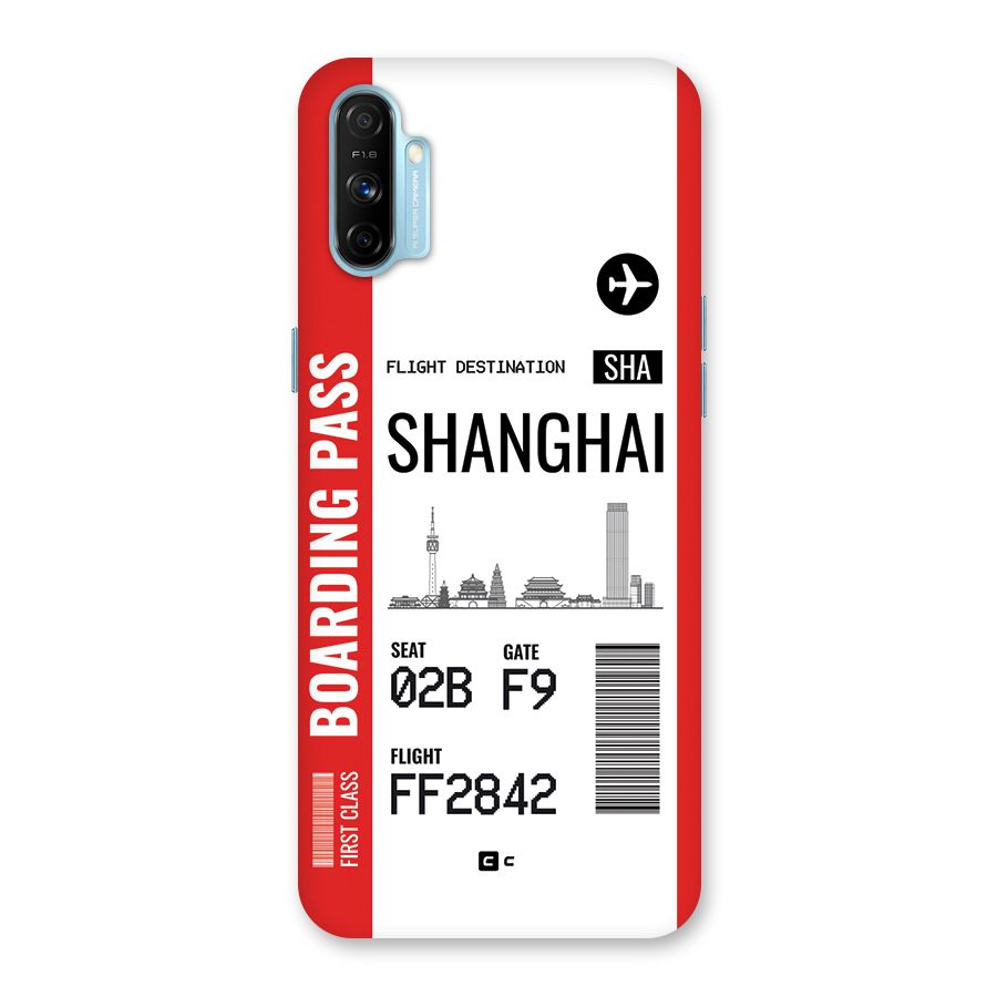 Shanghai Boarding Pass Back Case for Realme Narzo 20A
