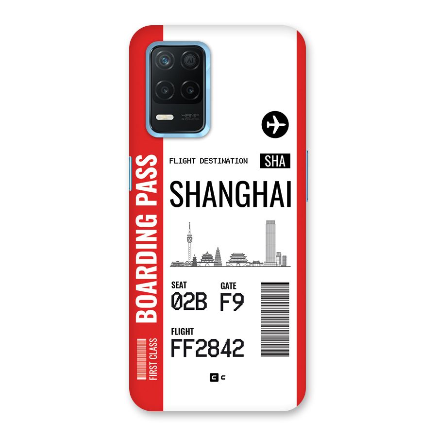 Shanghai Boarding Pass Back Case for Realme Narzo 30 5G