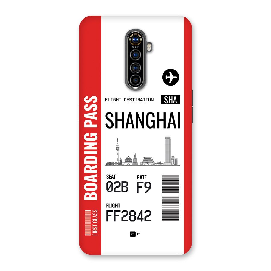 Shanghai Boarding Pass Back Case for Realme X2 Pro