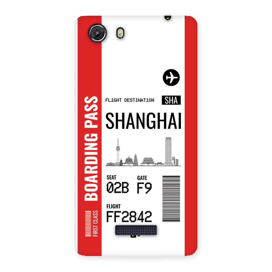 Shanghai Boarding Pass Back Case for Unite 3
