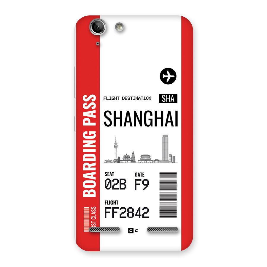Shanghai Boarding Pass Back Case for Vibe K5