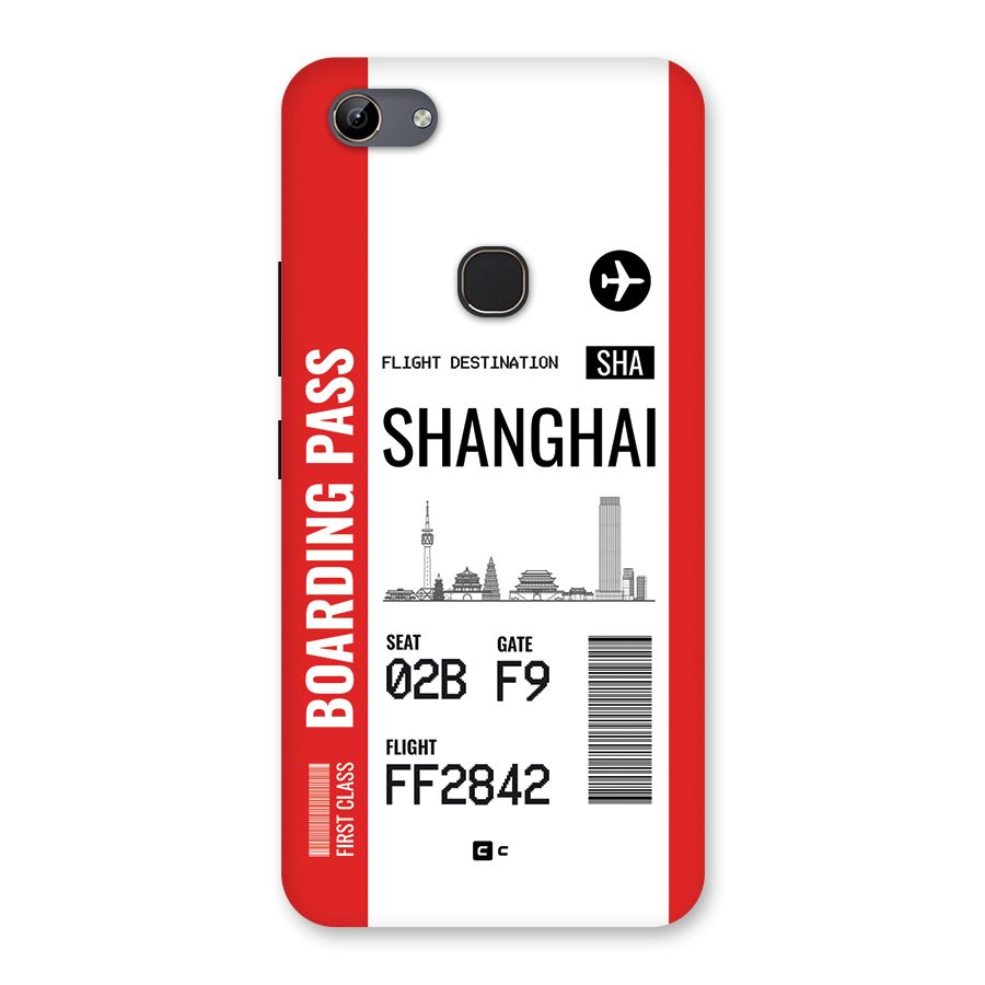 Shanghai Boarding Pass Back Case for Vivo Y81