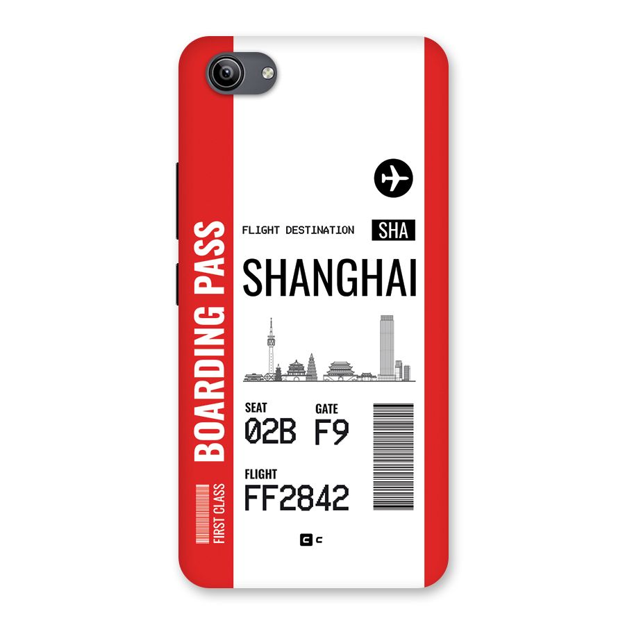 Shanghai Boarding Pass Back Case for Vivo Y81i