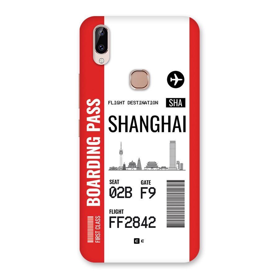 Shanghai Boarding Pass Back Case for Vivo Y83 Pro