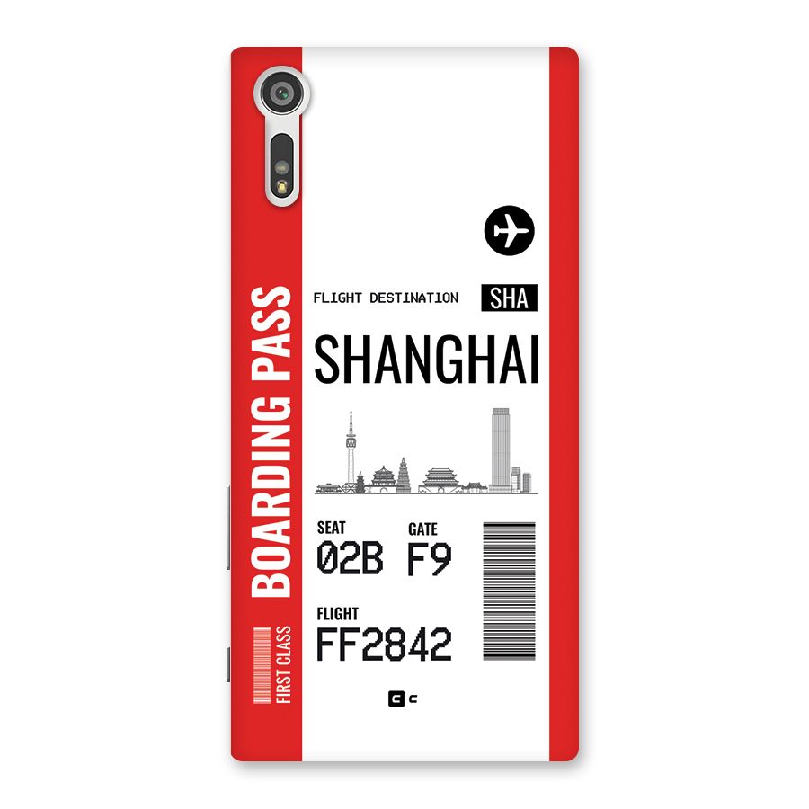 Shanghai Boarding Pass Back Case for Xperia XZ