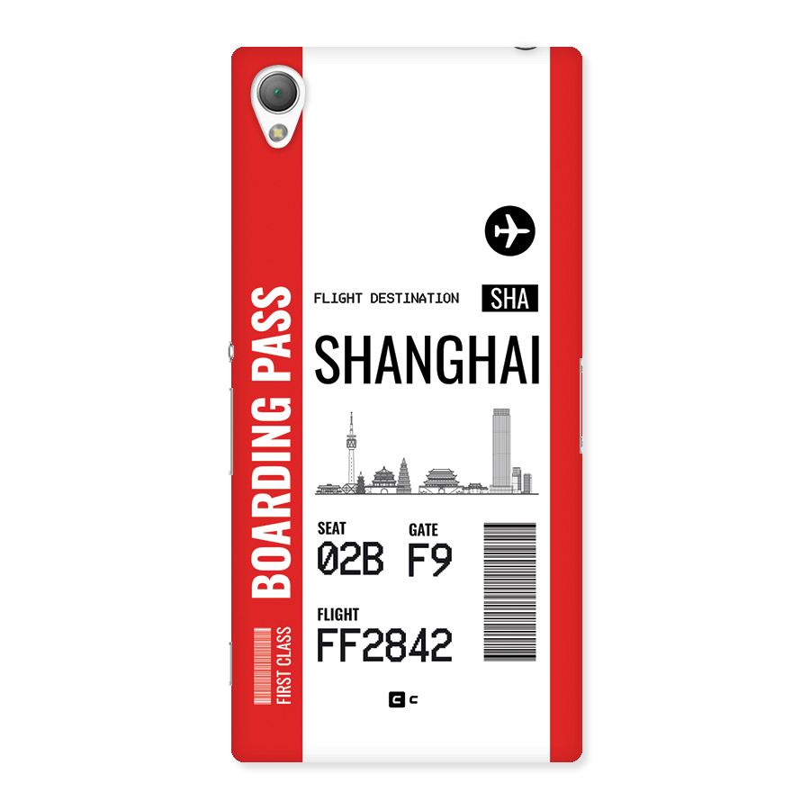 Shanghai Boarding Pass Back Case for Xperia Z3