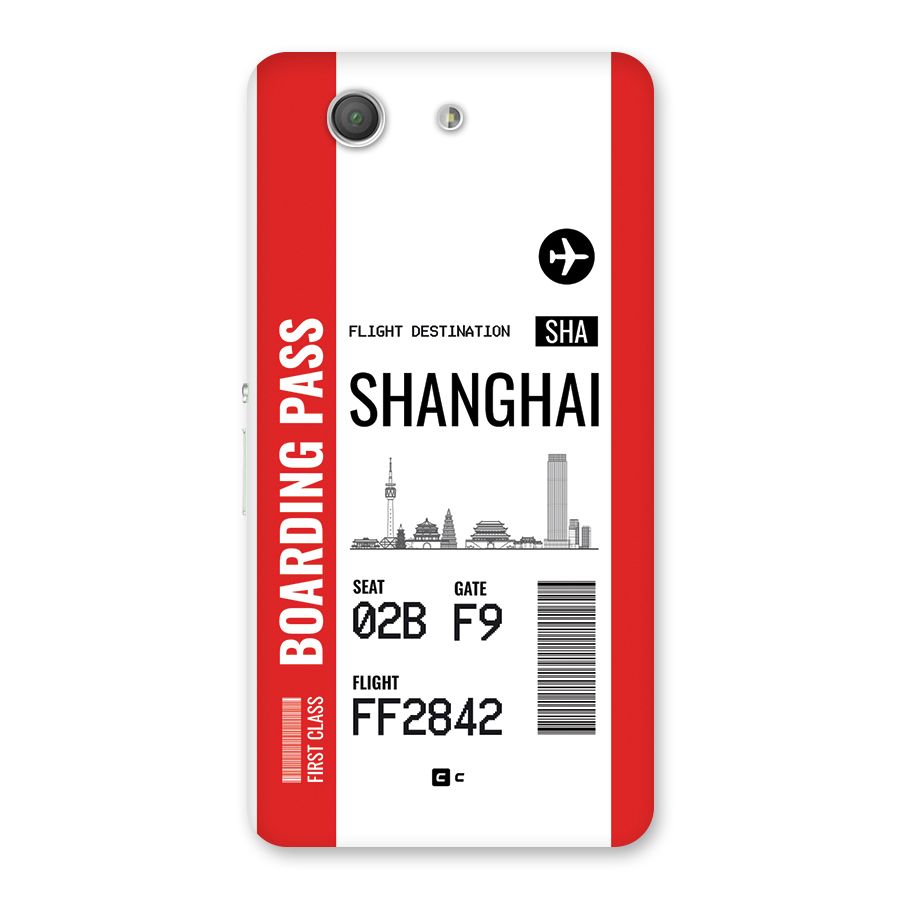 Shanghai Boarding Pass Back Case for Xperia Z3 Compact