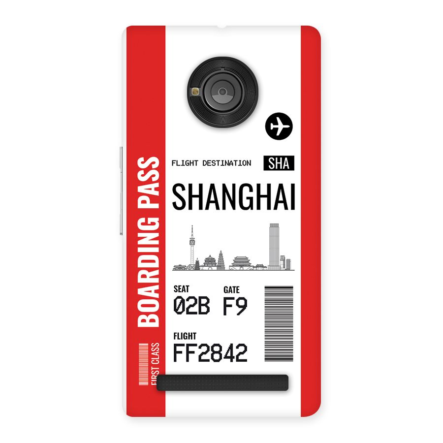 Shanghai Boarding Pass Back Case for Yunique