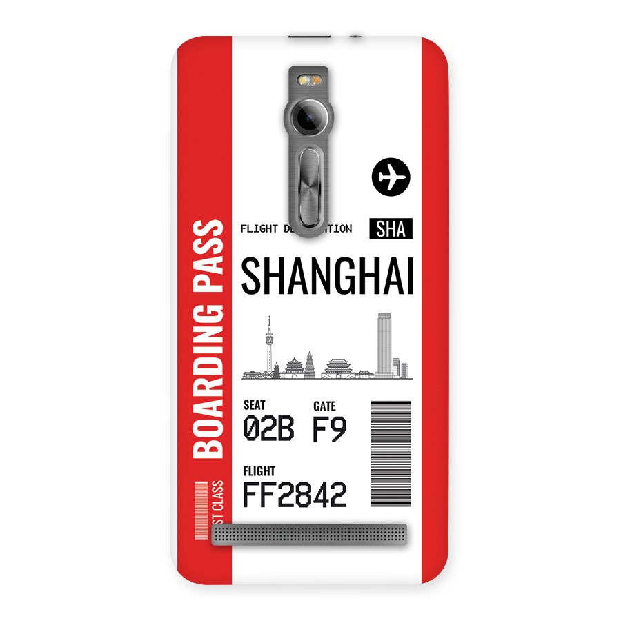 Shanghai Boarding Pass Back Case for Zenfone 2