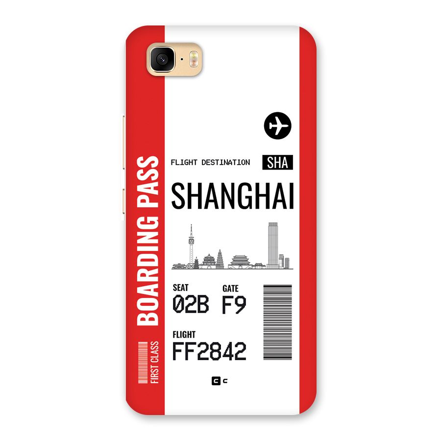 Shanghai Boarding Pass Back Case for Zenfone 3s Max