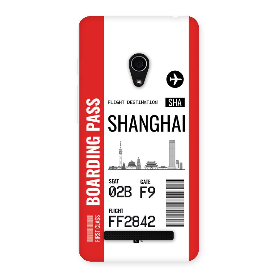 Shanghai Boarding Pass Back Case for Zenfone 5