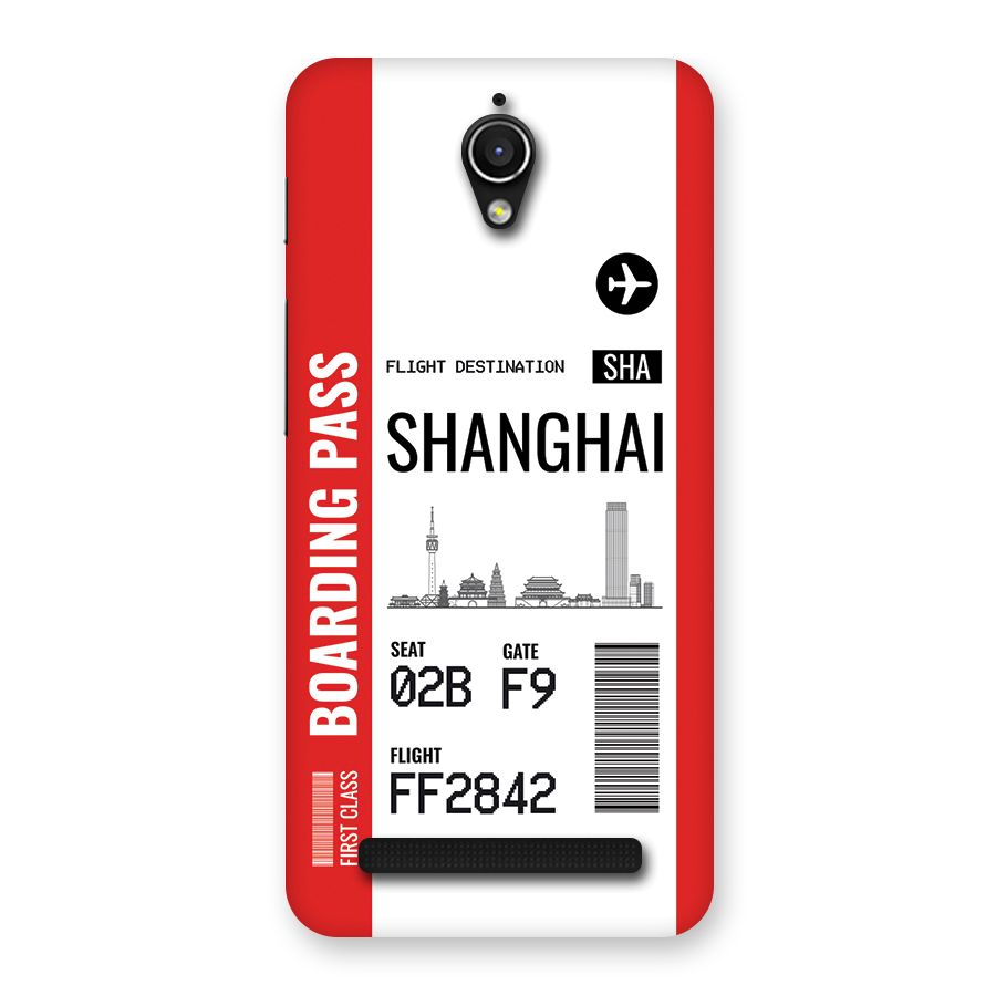 Shanghai Boarding Pass Back Case for Zenfone Go