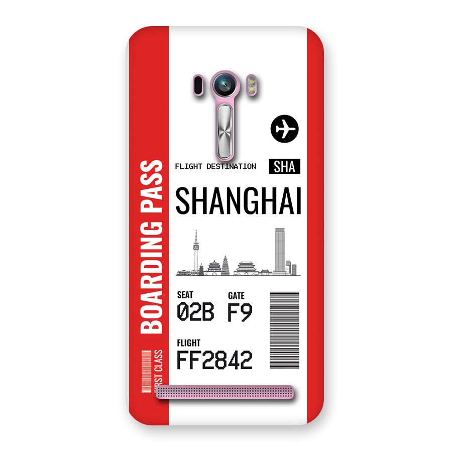 Shanghai Boarding Pass Back Case for Zenfone Selfie