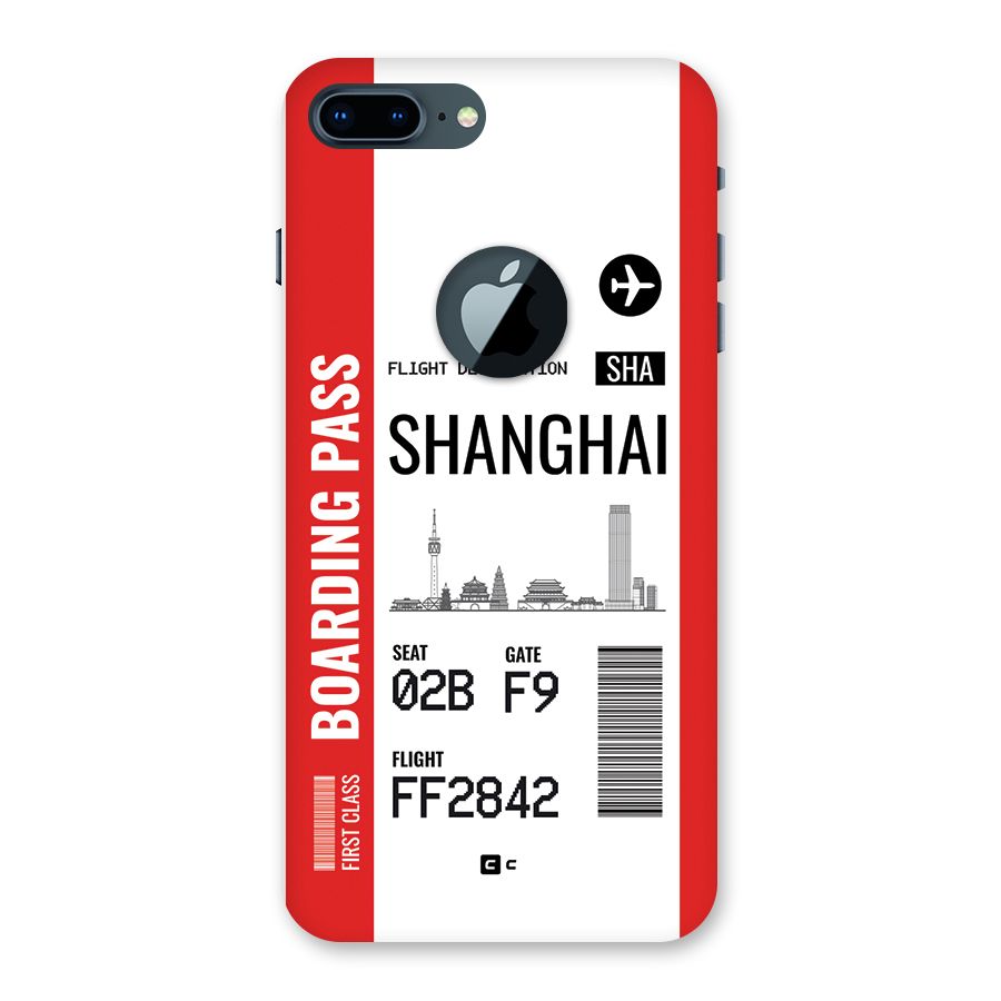 Shanghai Boarding Pass Back Case for iPhone 7 Plus Logo Cut