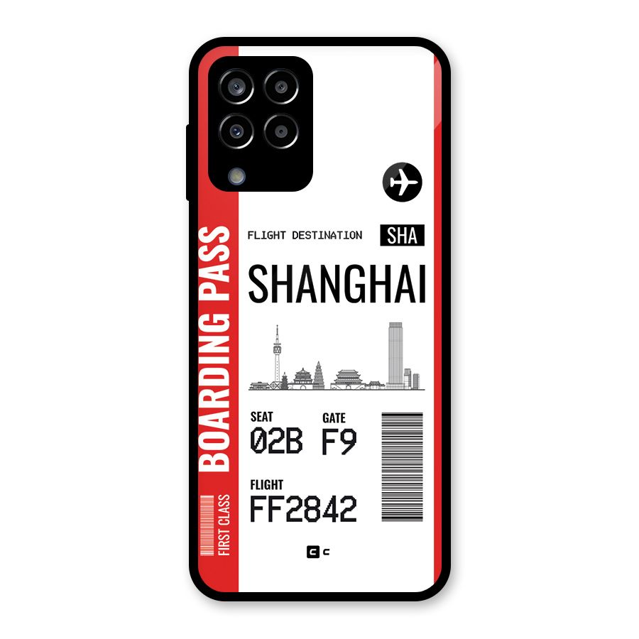 Shanghai Boarding Pass Glass Back Case for Galaxy M33