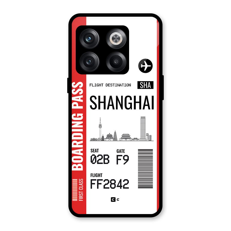 Shanghai Boarding Pass Glass Back Case for OnePlus 10T